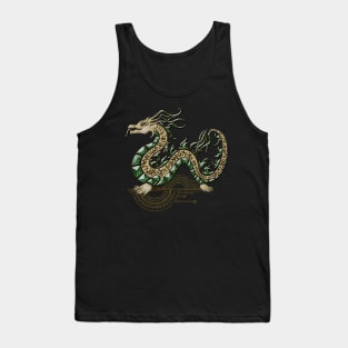 Wonderful elegant asian dragon Tank Top